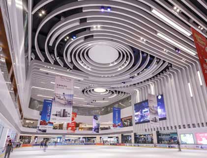 Curved aluminium panels
