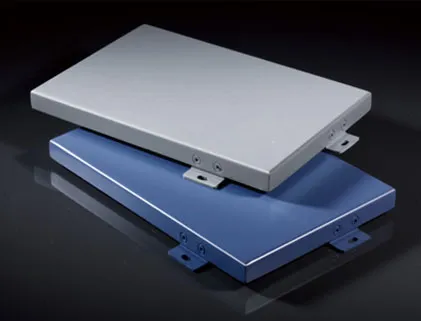 Flat panel aluminium cladding