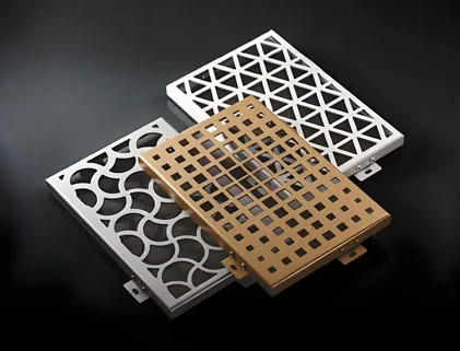 Laser cut aluminium panels with custom patterns