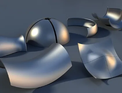 Double curved aluminium panels