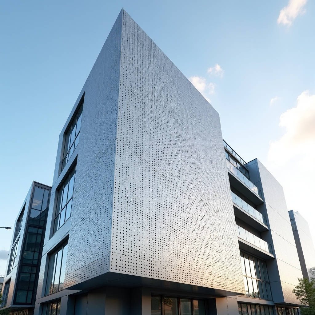 Perforated Ventilated Facade Engineering for Solid Aluminium Rainscreen Panels