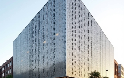 Round Hole Aluminum Perforated Sheet Engineering for Cladding Facades