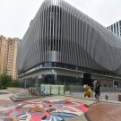 Wood Effect Aluminum Baffle Exterior Wall Cladding & Facade System