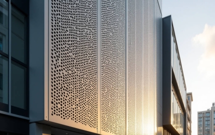 Perforated Screen Facade Engineering for Solid Aluminium Cladding Panels
