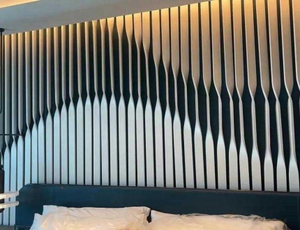 Twisted Aluminum Baffle  High-End Indoor & Outdoor Ceiling Solution