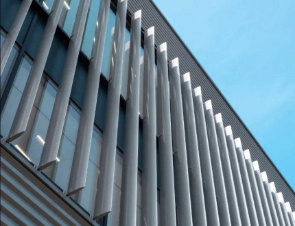Aluminium Fins Facade Supplier in China   Custom Sun Shading Systems